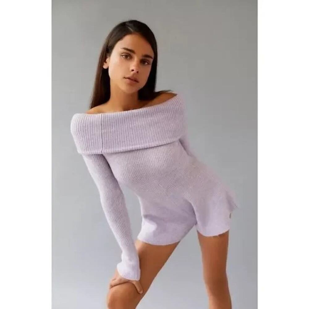 Urban Outfitters - Grace Off-The-Shoulder Romper NWOT Sz:S - Picture 2 of 5
